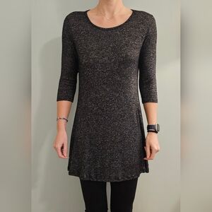 Gray Long Sleeve Top